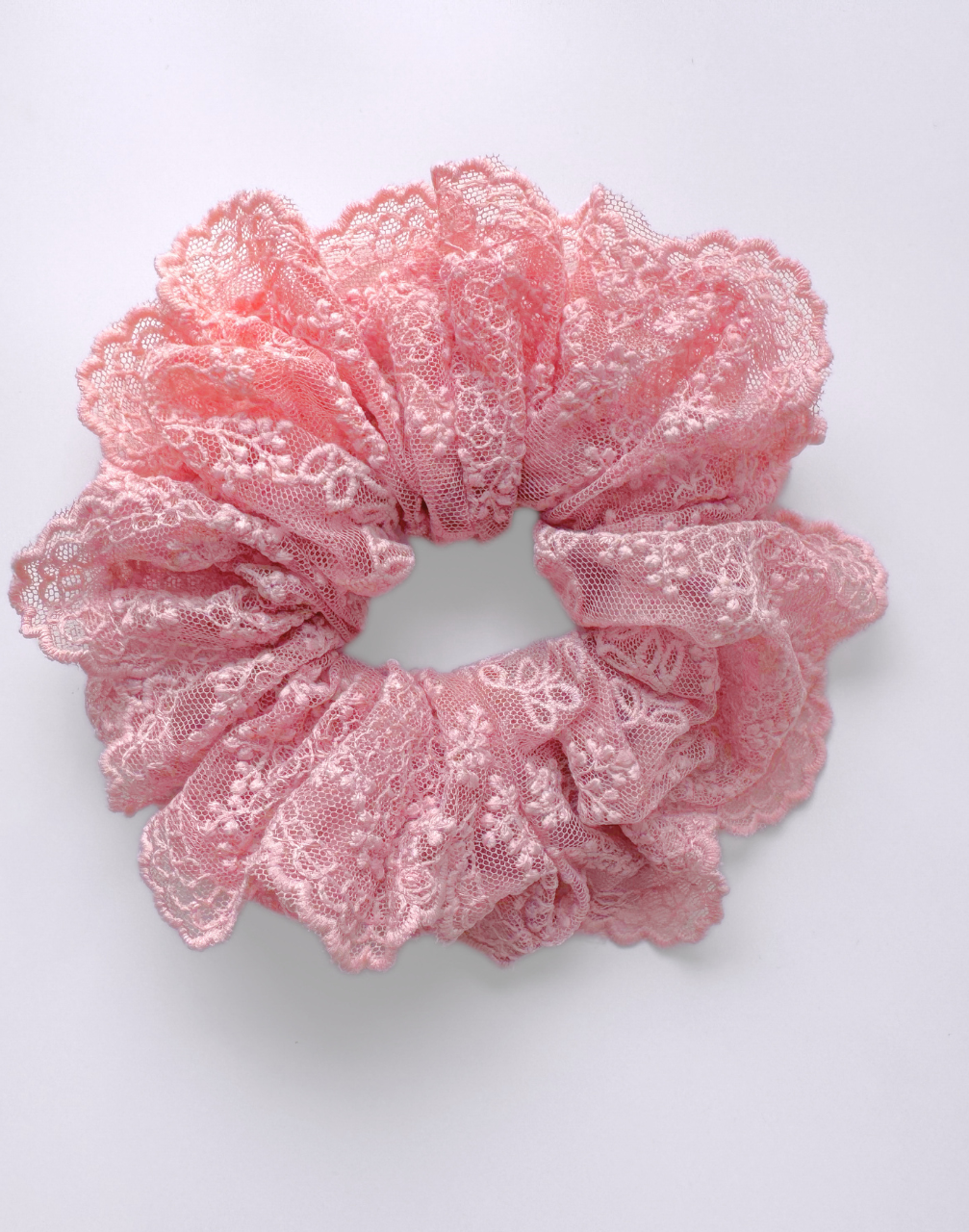 Reverie Hair - Lace Scrunchie / Sky Blue