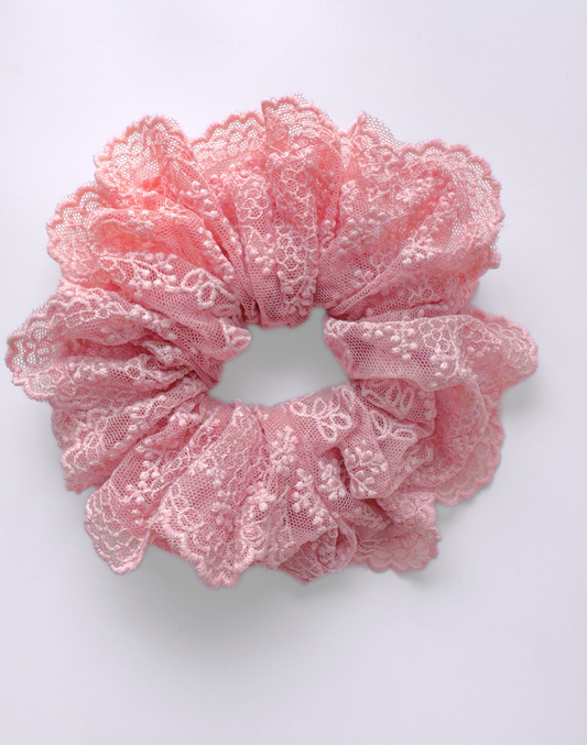 Reverie Hair - Lace Scrunchie / Rose