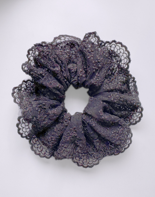 Reverie Hair - Lace Scrunchie / Black