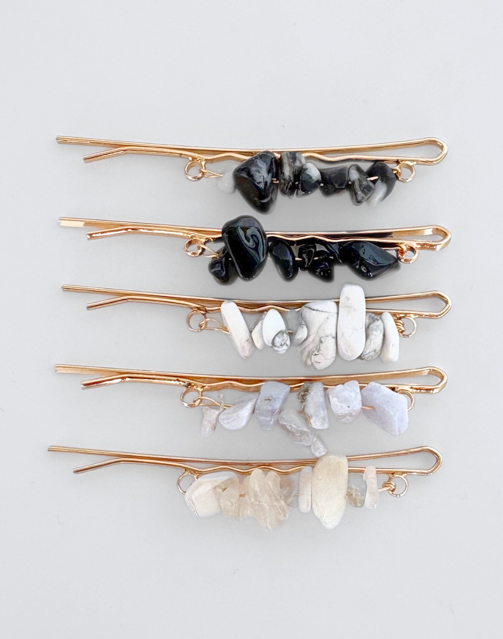 Reverie Hair - Stone Pins/ Red / Hair Pins