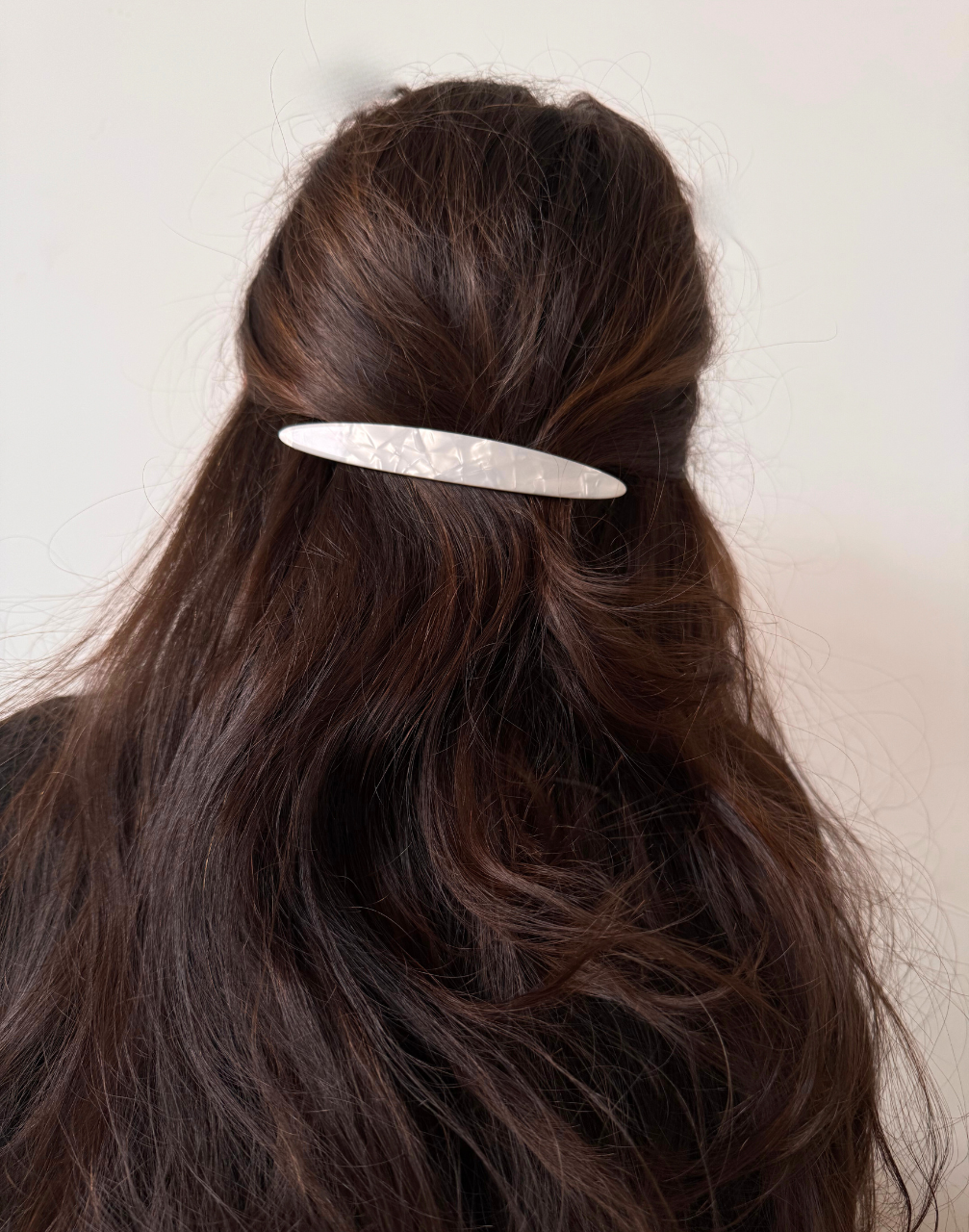 Reverie Hair - Fine Line / White / Hair Barrette