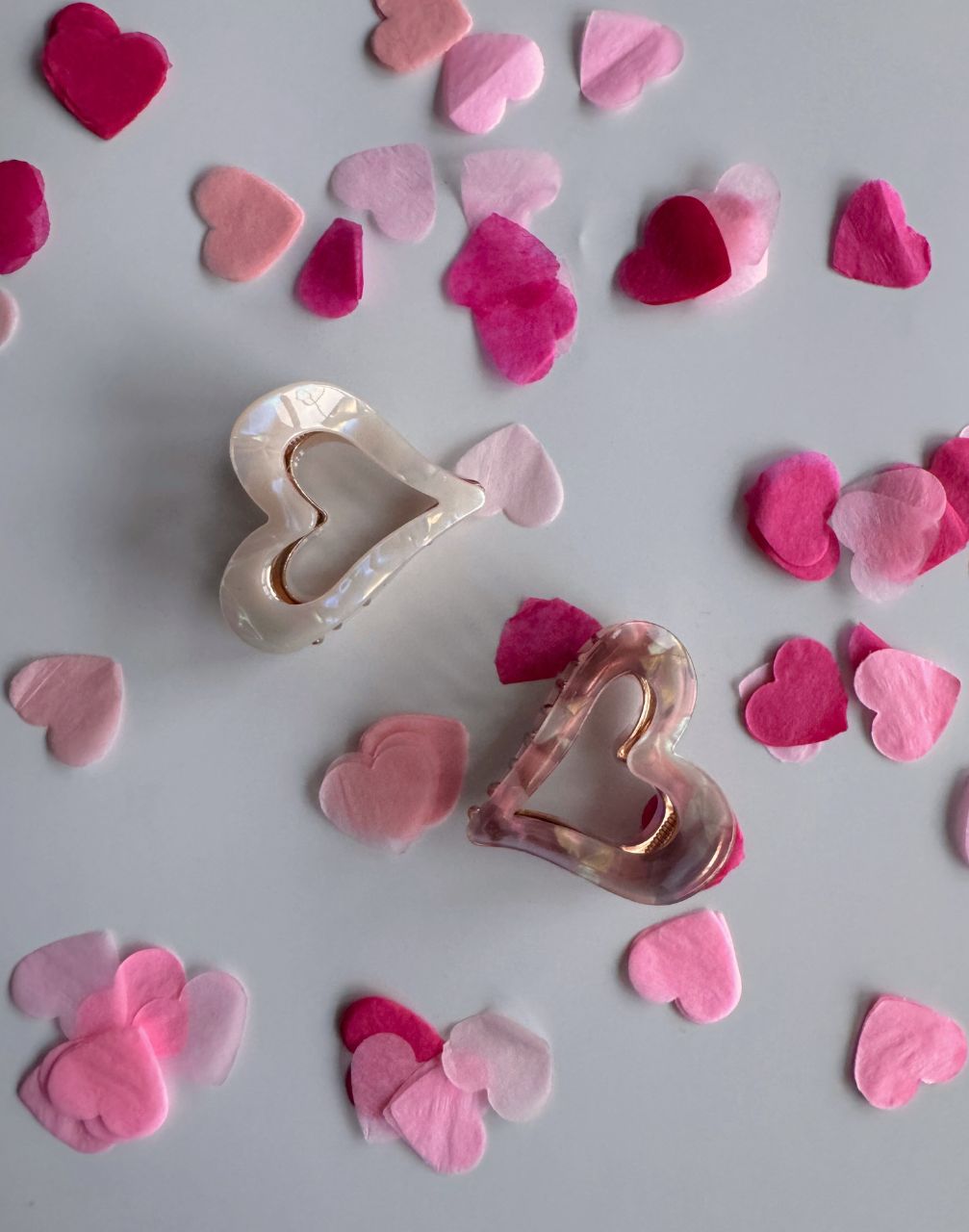 Reverie Hair - Heart / Green / Hair Clips