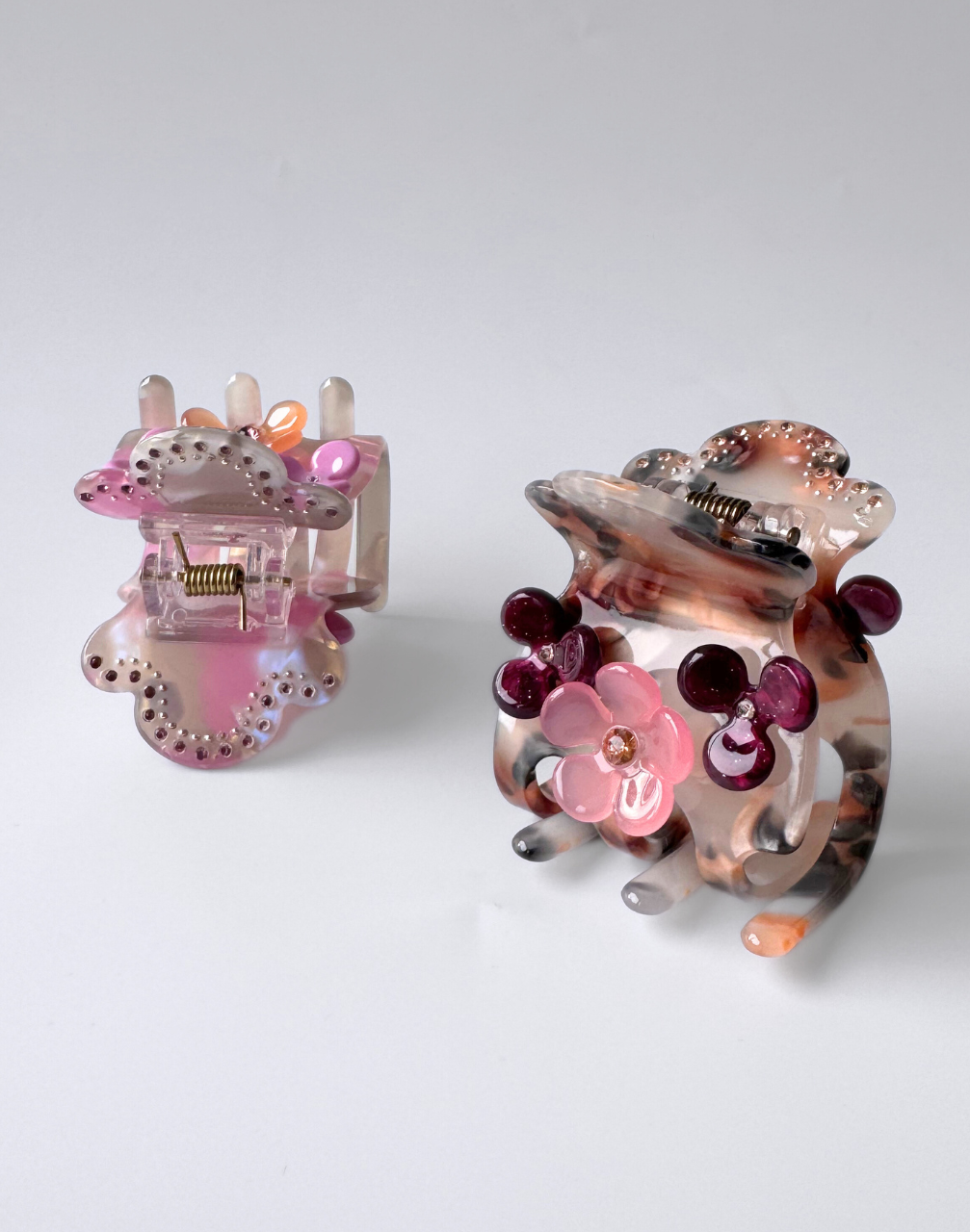 Reverie Hair - Jasmine / Pink / Hair Clips