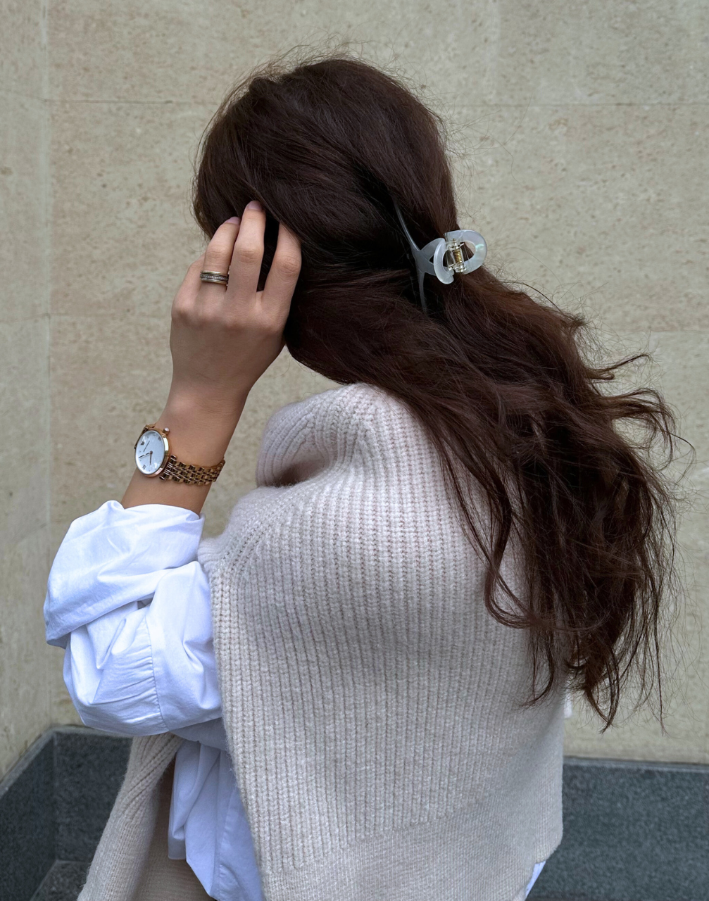 Reverie Hair - Grace in a Clip / White / Hair Clip