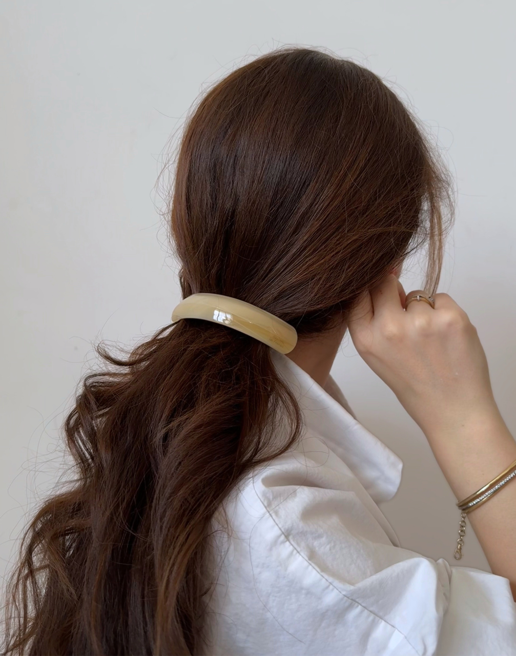 Reverie Hair - Hazel Barrette / Cream / Hair Barrette Clip