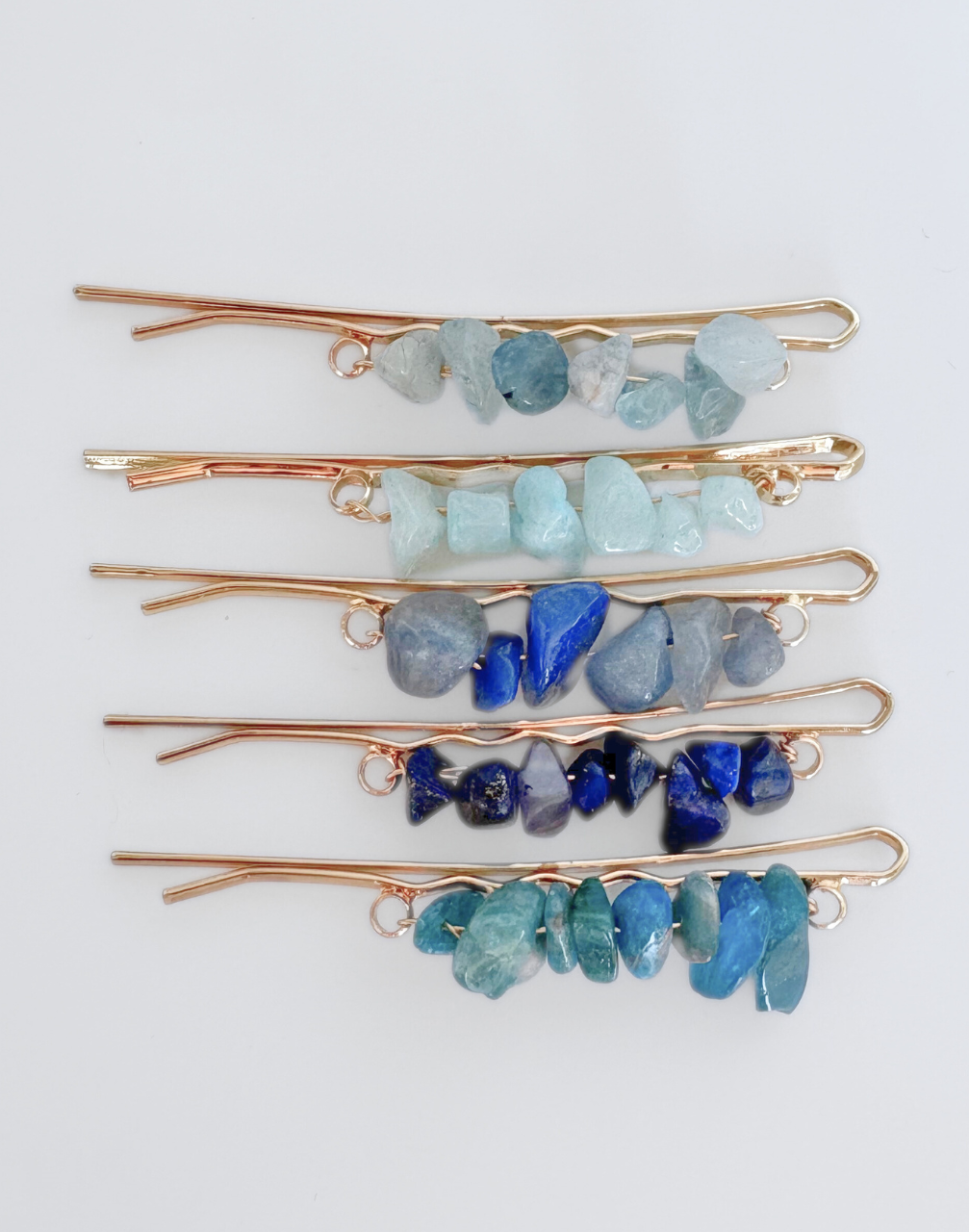 Reverie Hair - Stone Pins/ Black / Hair Pins