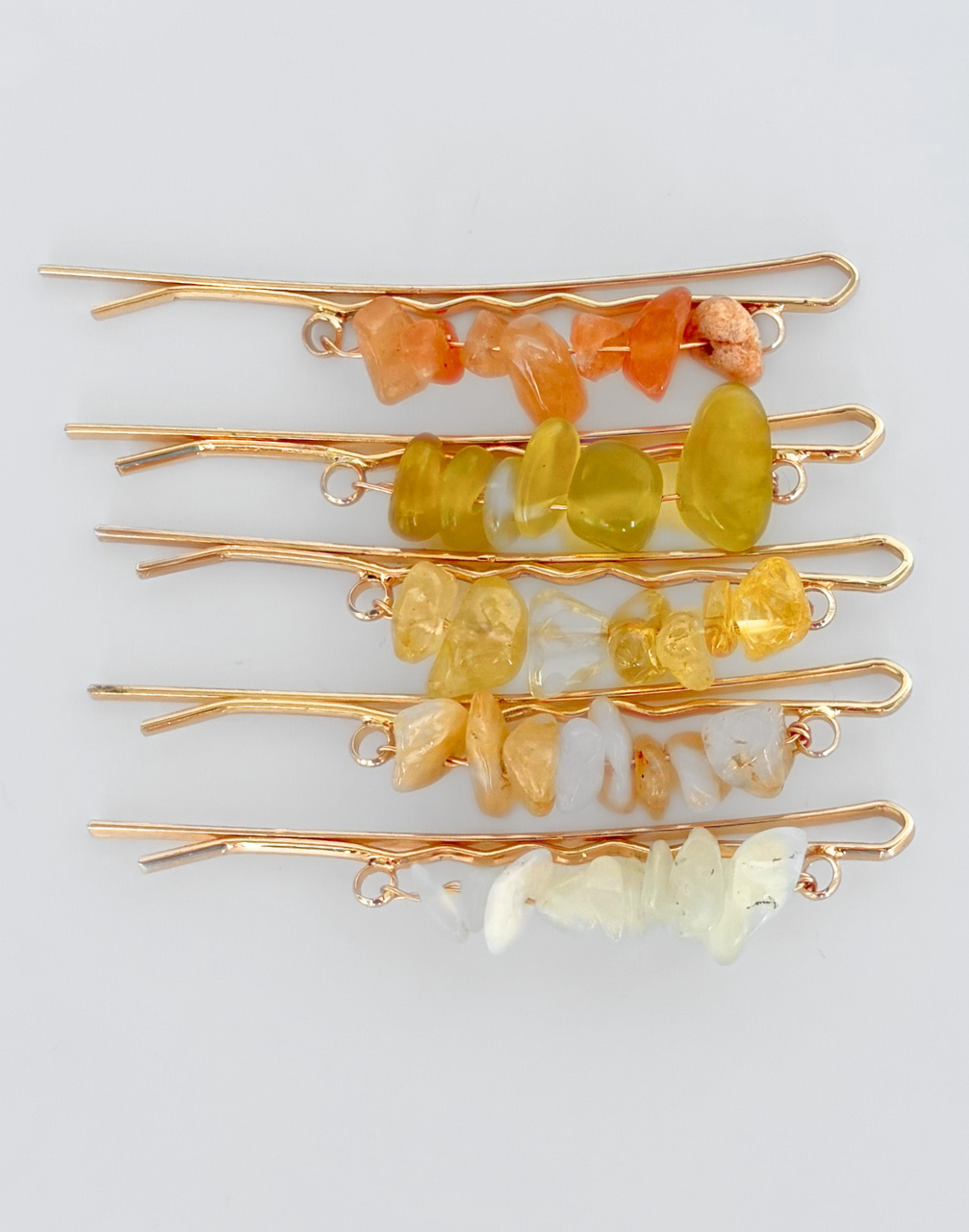 Reverie Hair - Stone Pins/ Red / Hair Pins
